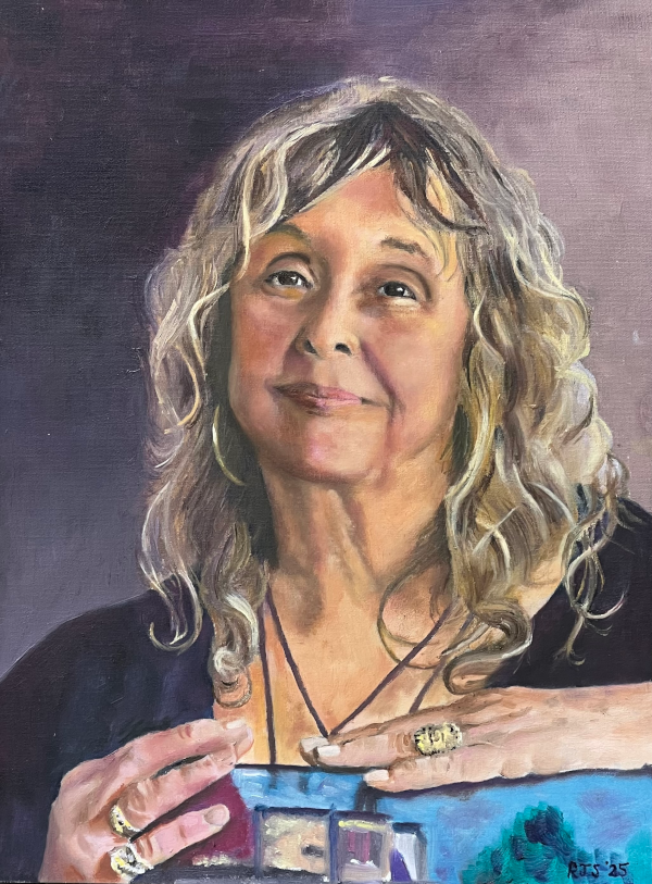Portrait of the artist and author Renate van Nijen